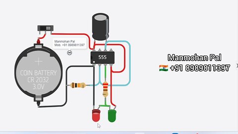 How to Make Delay Timer circuit using IC 555 by Manmohan Pal