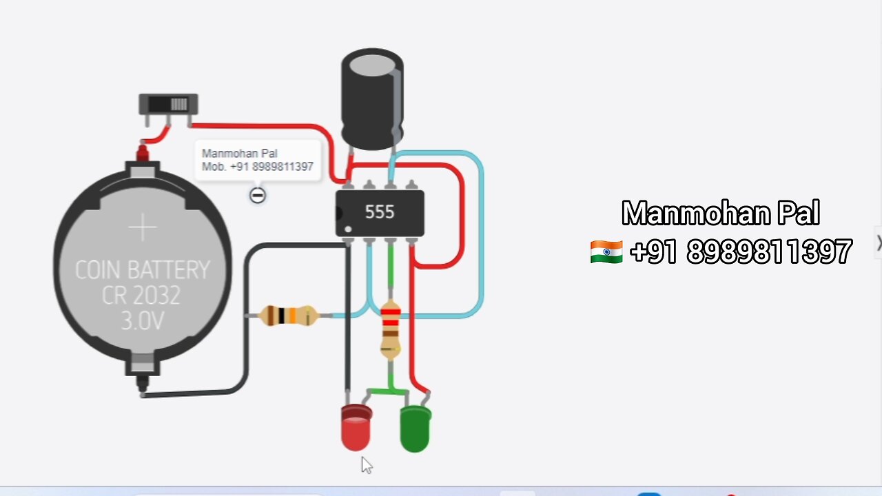 How to Make Delay Timer circuit using IC 555 by Manmohan Pal