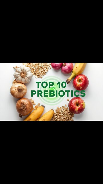 Top 10 Prebiotic Foods to Boost Gut Health 🌱 #Shorts
