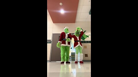 The grinches dancing