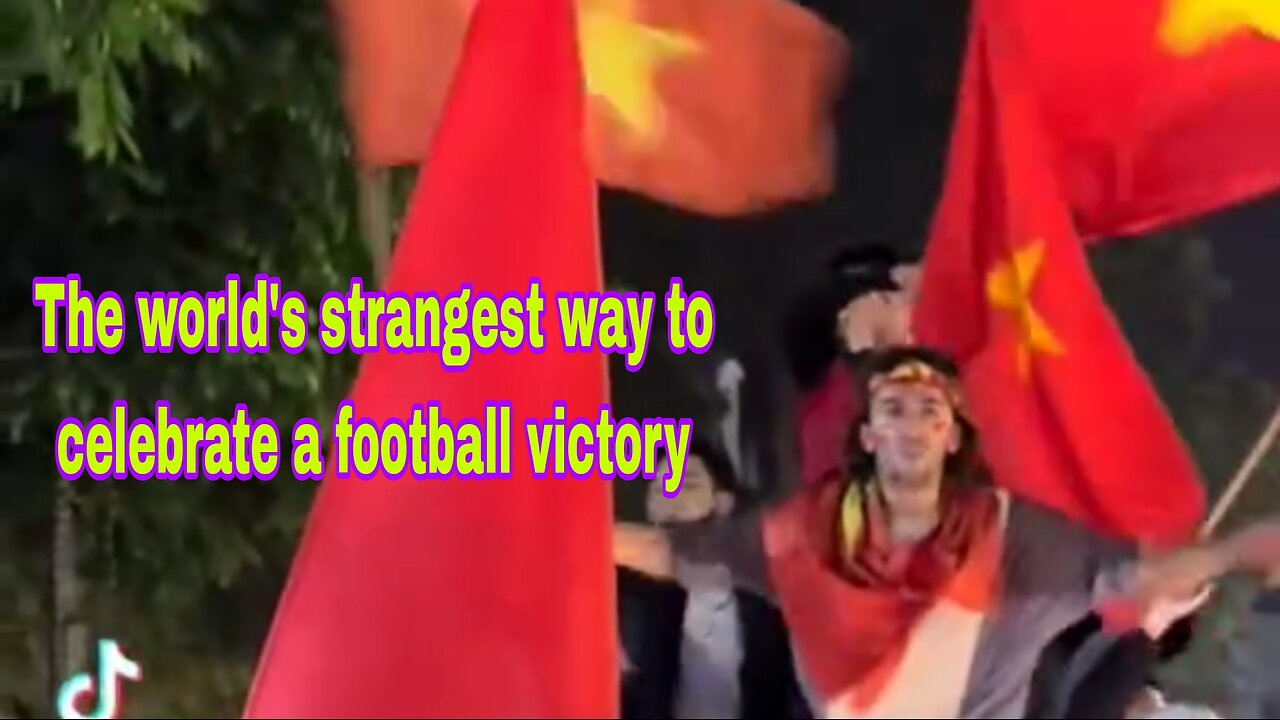 The world's strangest way to celebrate a football victory