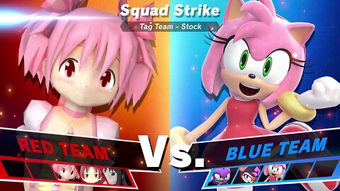 Team Madoka Magica vs Team Sonic Girls SSBU Squad Strike Quickie