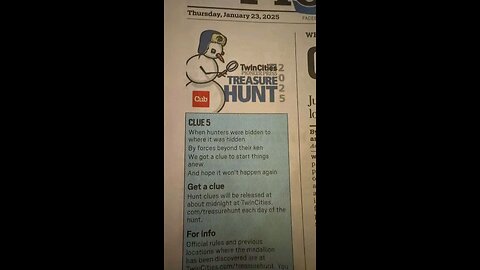 2025 Saint Paul Pioneer Press Treasure Hunt Clue 5