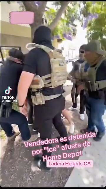 ICE arrests vendor that was in front of Home Depot.