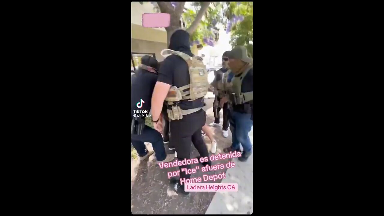 ICE arrests vendor that was in front of Home Depot.