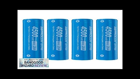 4Pcs Astrolux® E2145 4500mAh 28A 3.7V 21700 Li-ion Battery Unprotected High Drain Review