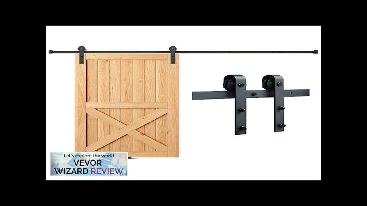 VEVOR 8FT Sliding Barn Door Hardware Kit 330LBS Loading Heavy Duty Barn Review