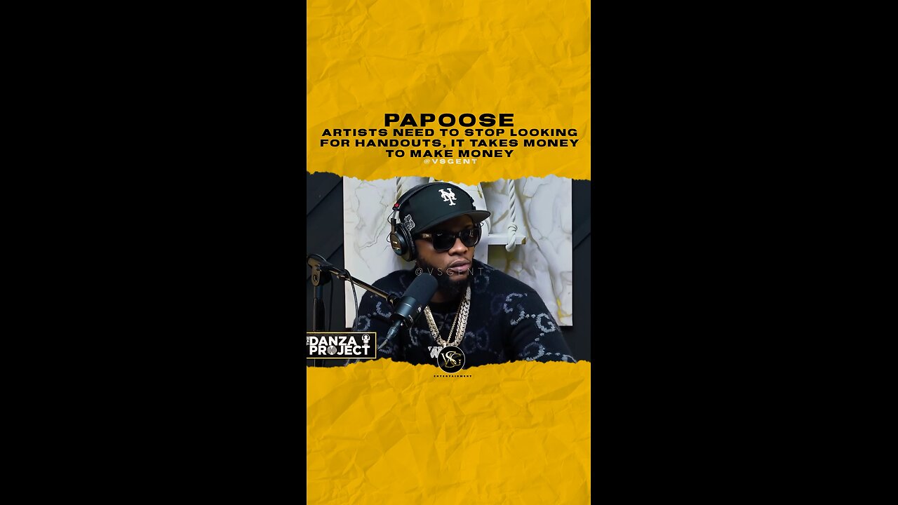 @papoose Artists need to stop looking for handouts, it takes money to make money