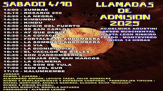 1era. Jornada de Llamadas de Admisión (suspendida el sábado 27 de setiembre) - Montevideo 04/10/2025