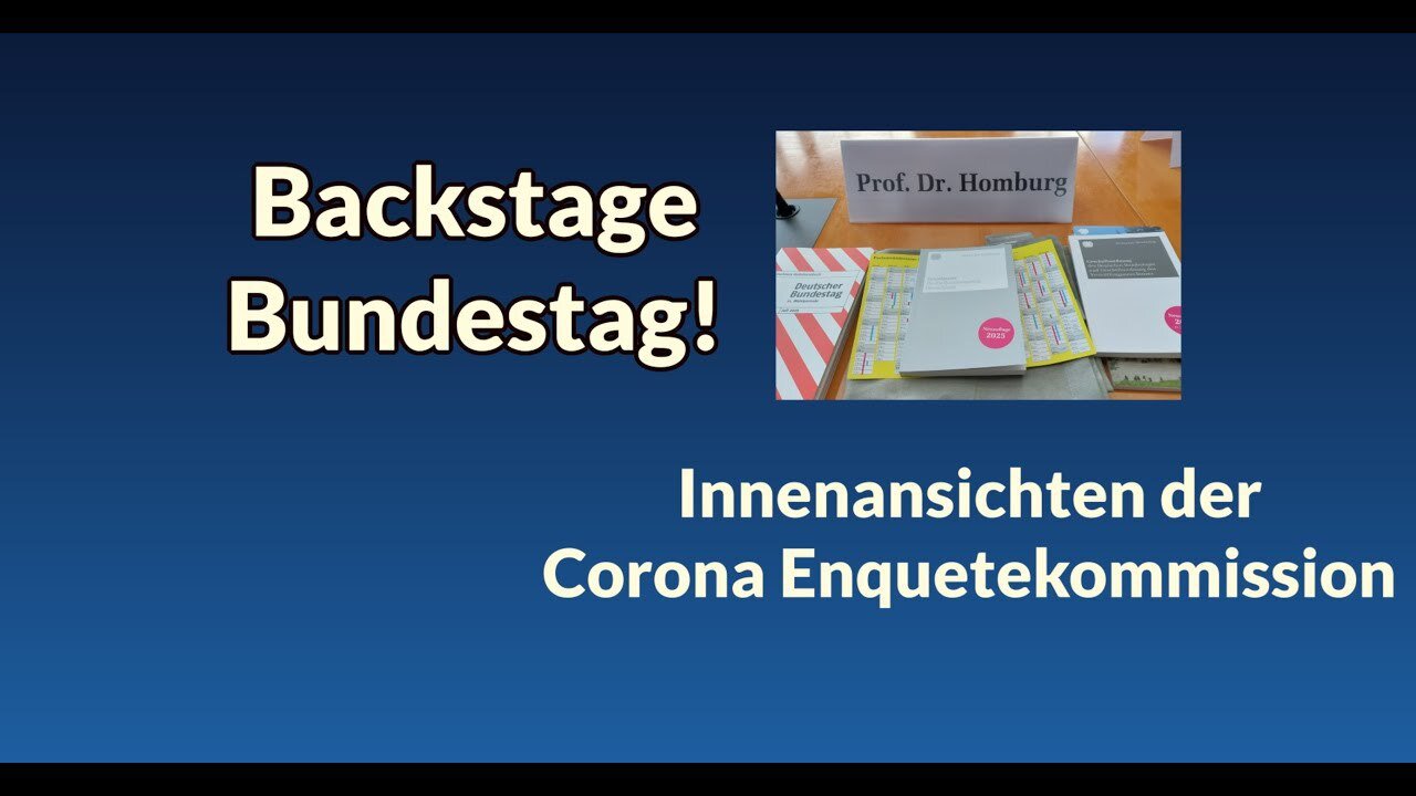" CORONA ENQUETE-KOMMISSION DIENT DER PLANUNG ZUKÜNFTIGER PANDEMISCHER EREIGNISSE " - Stefan Homburg