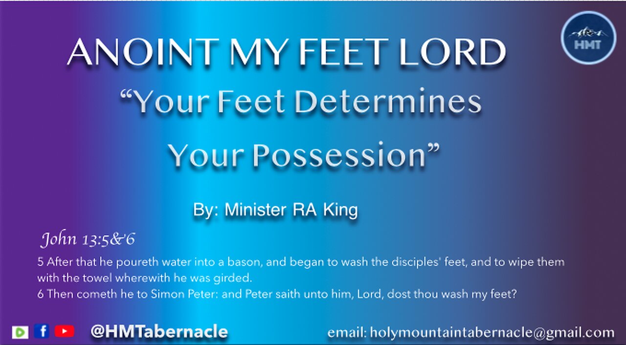 Anoint My Feet Lord