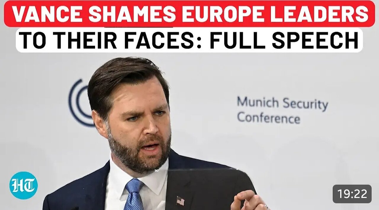 Full Speech: JD Vance Shames Europe Leaders To Their Faces, Leaves Room Stunned| Munich| USA| Trump