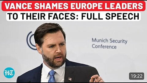 Full Speech: JD Vance Shames Europe Leaders To Their Faces, Leaves Room Stunned| Munich| USA| Trump