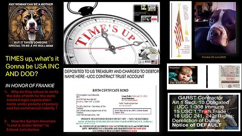 The TIME IS UP - We know your multi TRILLION SECRET USA INC AND DOD AKA BLACK ROCK AKA NWO CORPS