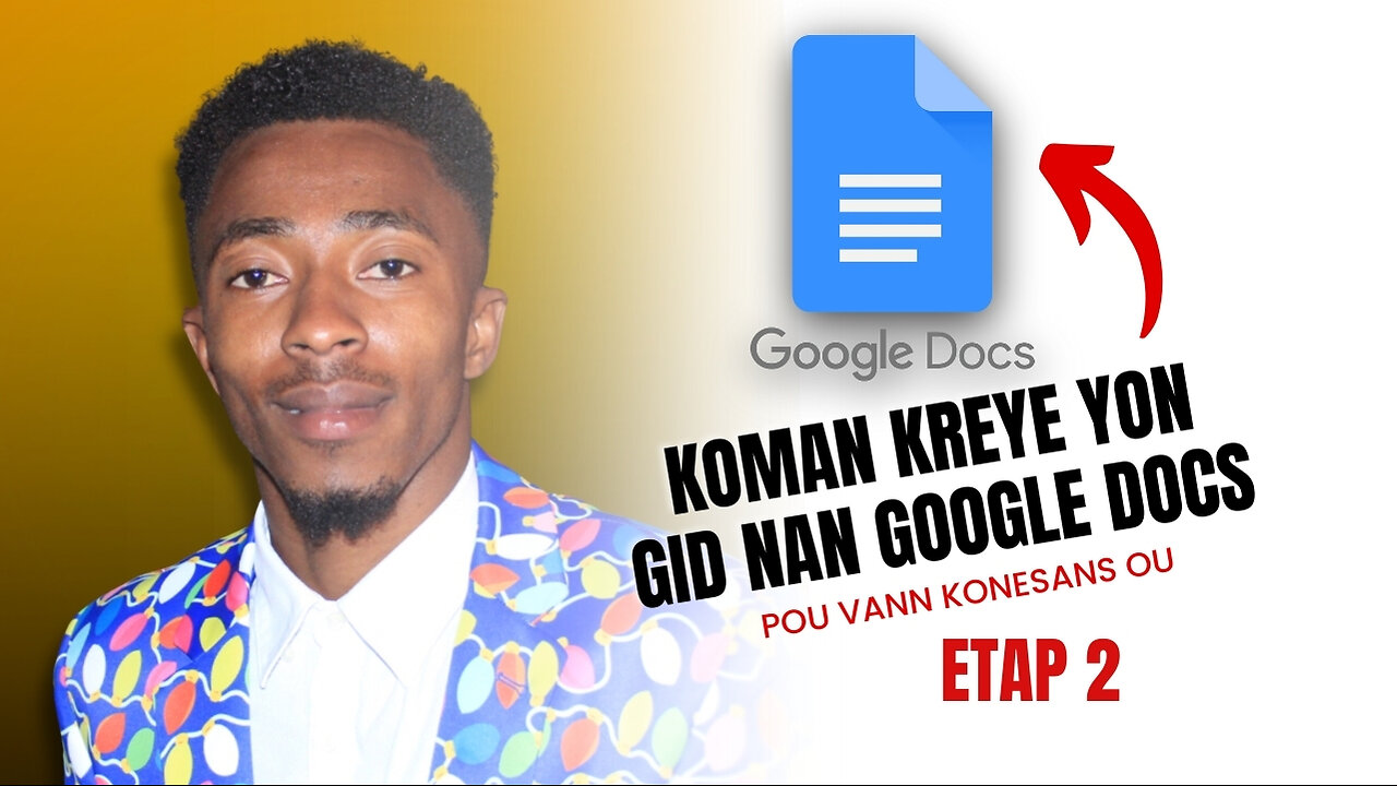 Kreye Yon Gid, eBook sou Google Docs Pou Vann Konesans Ou (ETAP 2)