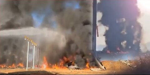 Footage of strong fire that broke out after horrible plane crash in South Korea