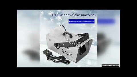 Snowflake Machine Snow Machine Snowflake Generator Machine Snow Making Machine DJ Snowmaking Review