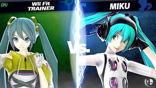 Miku (Wii-Fit Trainer) vs Miku (Joker) [Chaos Kid SSBU Member Request] -By ShuliFerret/Lonk???