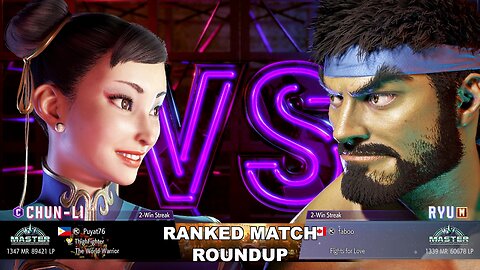Kuya Kalbo SF6 Ranked Match Roundup. Chun Li Master Rank [Hori Fight Stick]