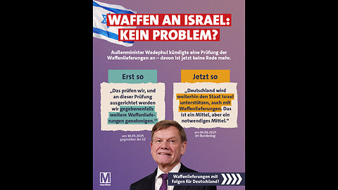 BRD liefert wieder ganz offen Waffen an Israel