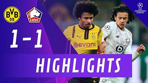 Borussia Dortmund 1-1 Lille | FULL HIGHLIGHTS | UEFA Champions League R16 
