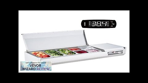 VEVOR Refrigerated Condiment Prep Station 140 W Countertop Refrigerated Condiment Station Review