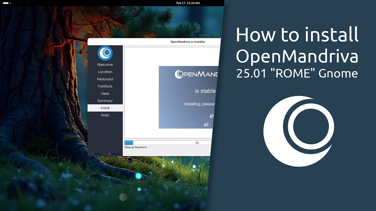 How to install OpenMandriva 25.01 "ROME" Gnome