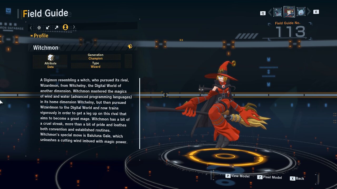 witchmon all digivolution/de-digivolution/profile Digimon Story Time Stranger