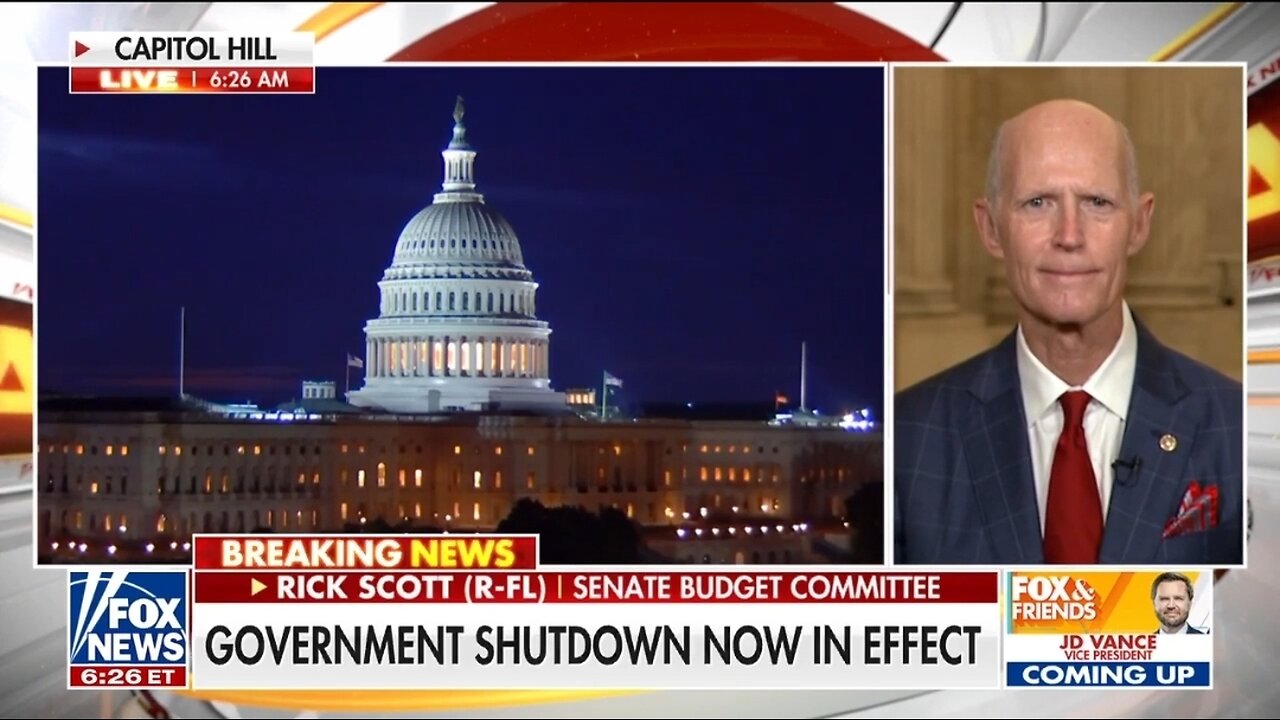 Sen Rick Scott: Congress Shouldn't Get Paid During A Govt Shutdown