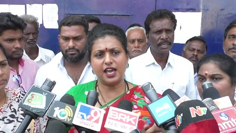 RK Roja Fire On Chandra babu