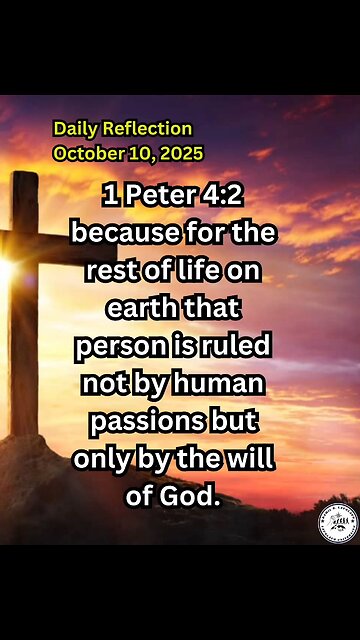 Daily Reflection October 10, 2025 #faith #bible #reflection