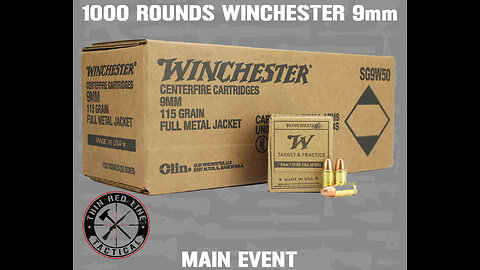 1000 ROUNDS WINCHESTER 9mm B