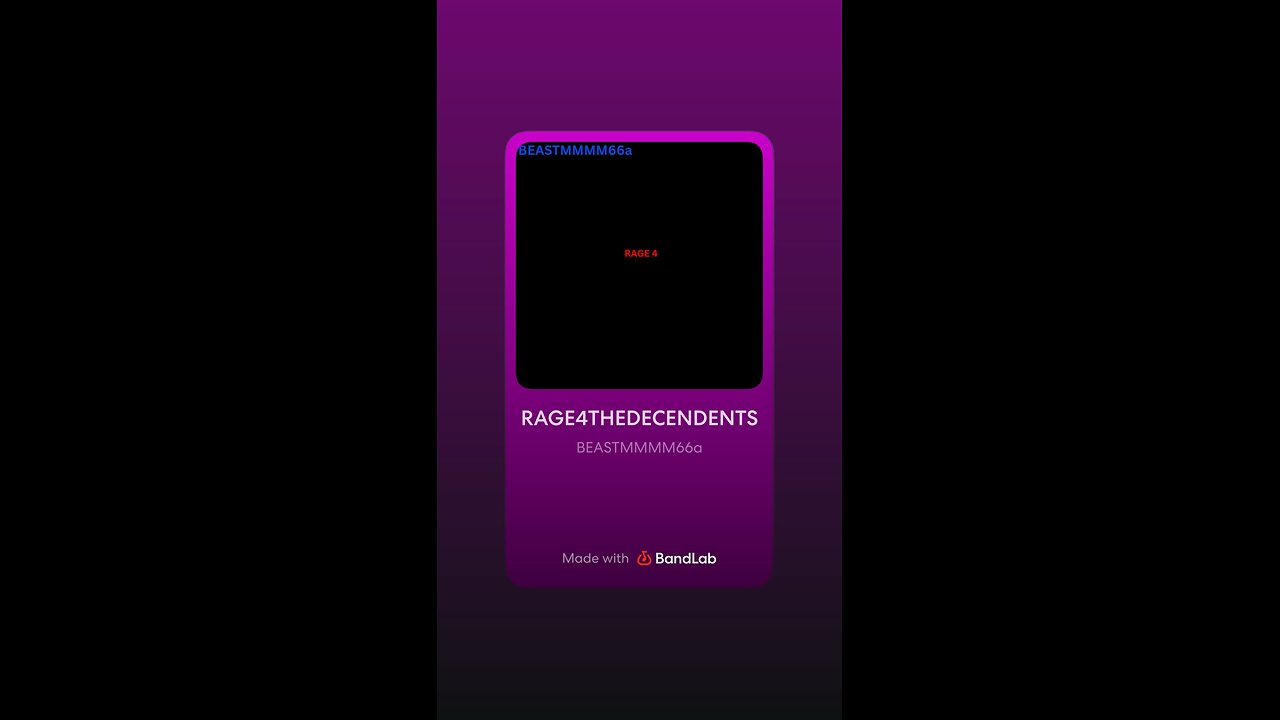 RAGE4THEDECENDENT (Official Audio)