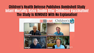 CHD Study - Infant Mortality Rates Double After Childhood Vaccination! - Immediately Suppressed