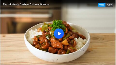 The 15-minute cashew chicken at home
