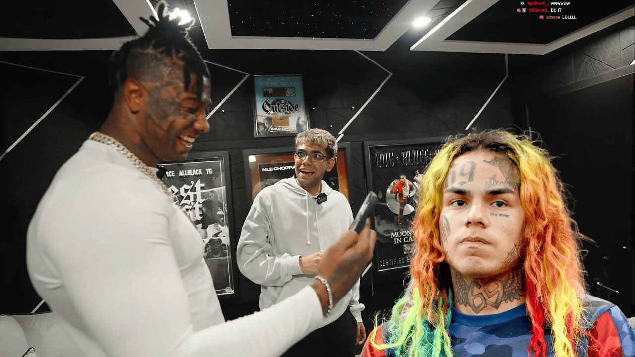 Blueface and 6ix9ine Talk Live and Agree to Fight
