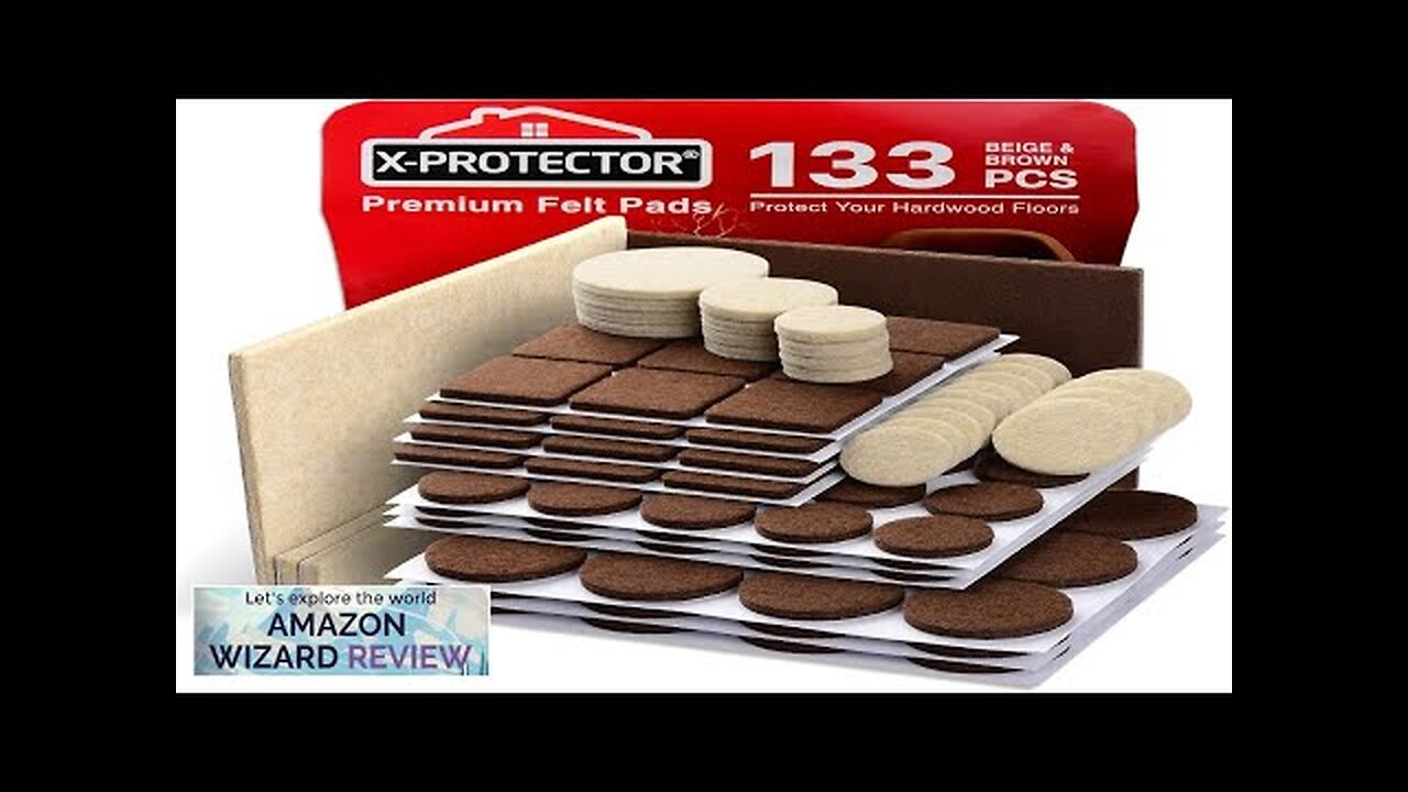 Felt Furniture Pads X-PROTECTOR 133 PCS Premium Furniture Pads Felt Pads Review