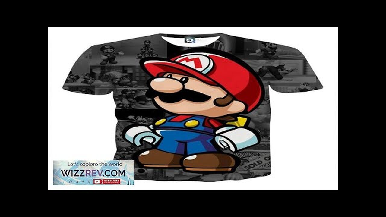 Super Mario collab Lego Figure Cool Style Streetwear T-Shirt Review