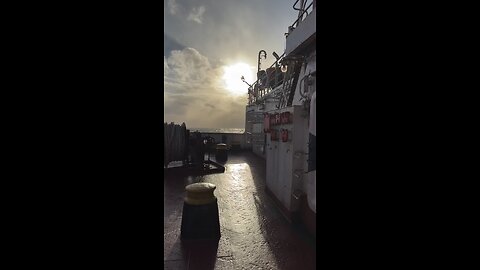 Beautiful Ocean View with Giant Ships