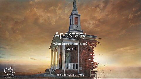 Jude 4-8 Apostasy