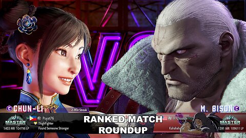 Kuya Kalbo SF6 Ranked Roundup. Chun Li Master Rank [Hori Fight Stick]