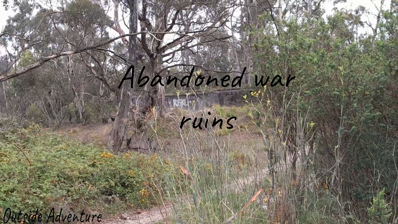 Walking around old war ruins