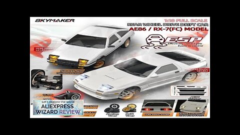 Skymaker AE86 Model LD1801 RX-7 FC LD1802 1:18 RC Drift Car 1/18 Review