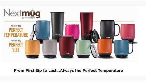 Nextmug - Temperature-Controlled, Self-Heating Coffee Mug
