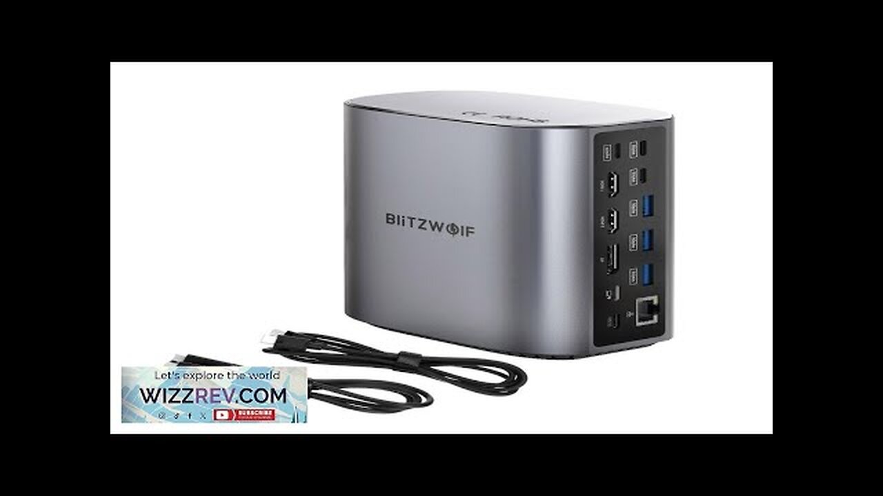 BlitzWolf® BW-TH15 17-in-1 USB C Docking Station with Dual HD 4K/60HZ Triple Review