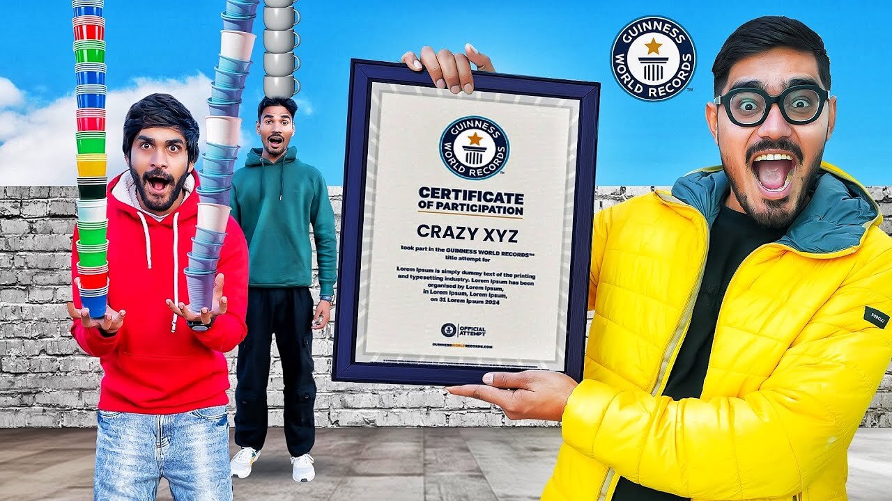 We Attempted 8 Guinness World Records क्या हम गिनीज़ बुक में नाम दर्ज़ करवा पाएंगे