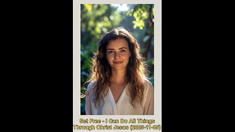 Set Free - I Can Do All Things Through Christ Jesus (2025-11-25)