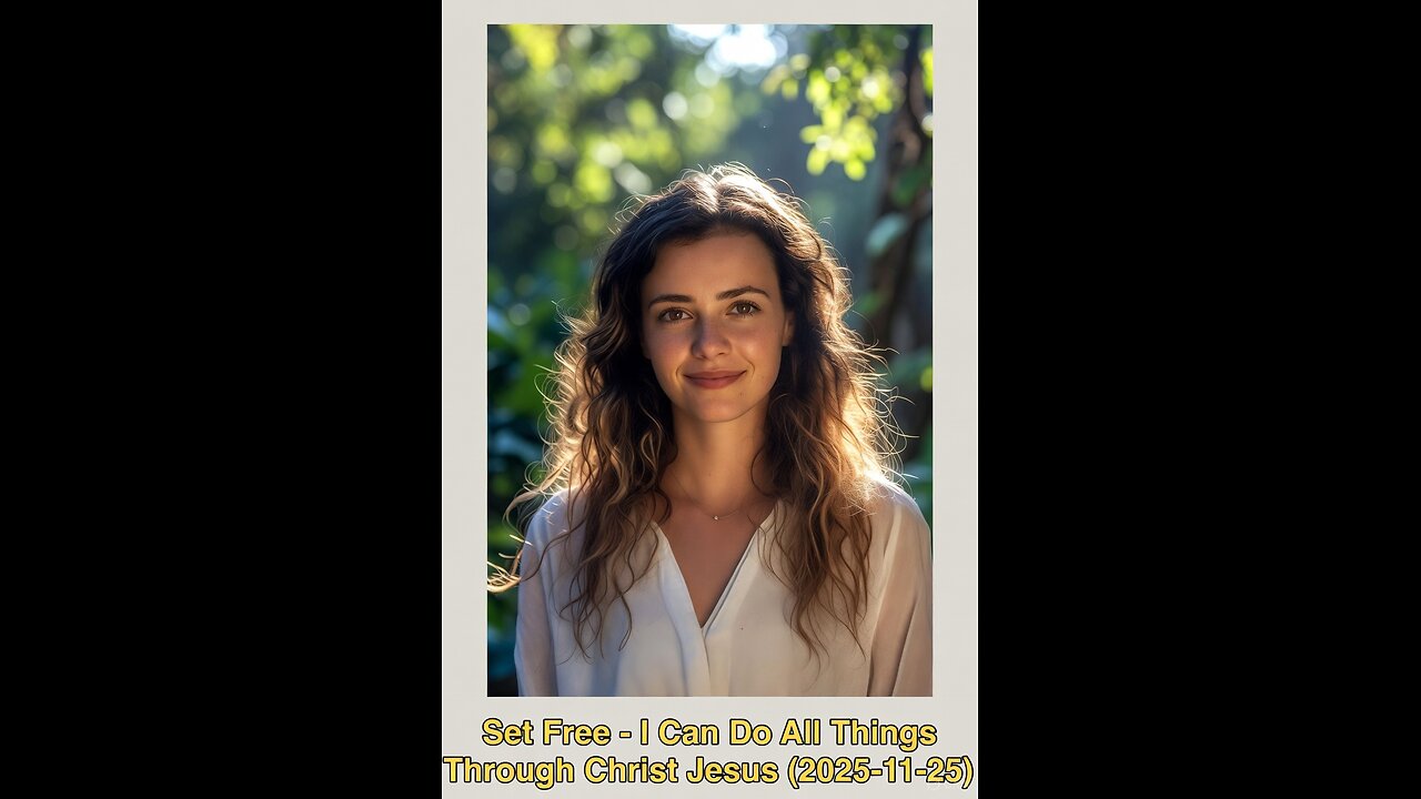 Set Free - I Can Do All Things Through Christ Jesus (2025-11-25)