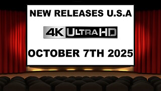 NEW 4K UHD Releases [OCTOBER 7TH 2025 | U.S.A]