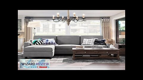 Shintenchi 79 Inch Convertible Sectional Sofa Couch Modern Linen Fabric L-Shaped Review